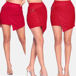 Load image into Gallery viewer, Say Red Mini Skirt
