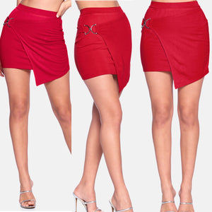 Say Red Mini Skirt