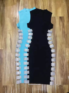 Side Tracked Bandage Dress