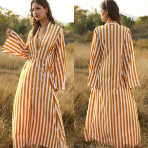 Striped  Kimono/Maxi